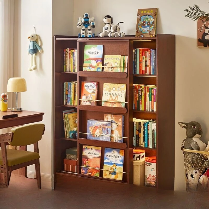 Floor-to-ceiling multi-layer picture book cabinet, large-capacity storage locker c