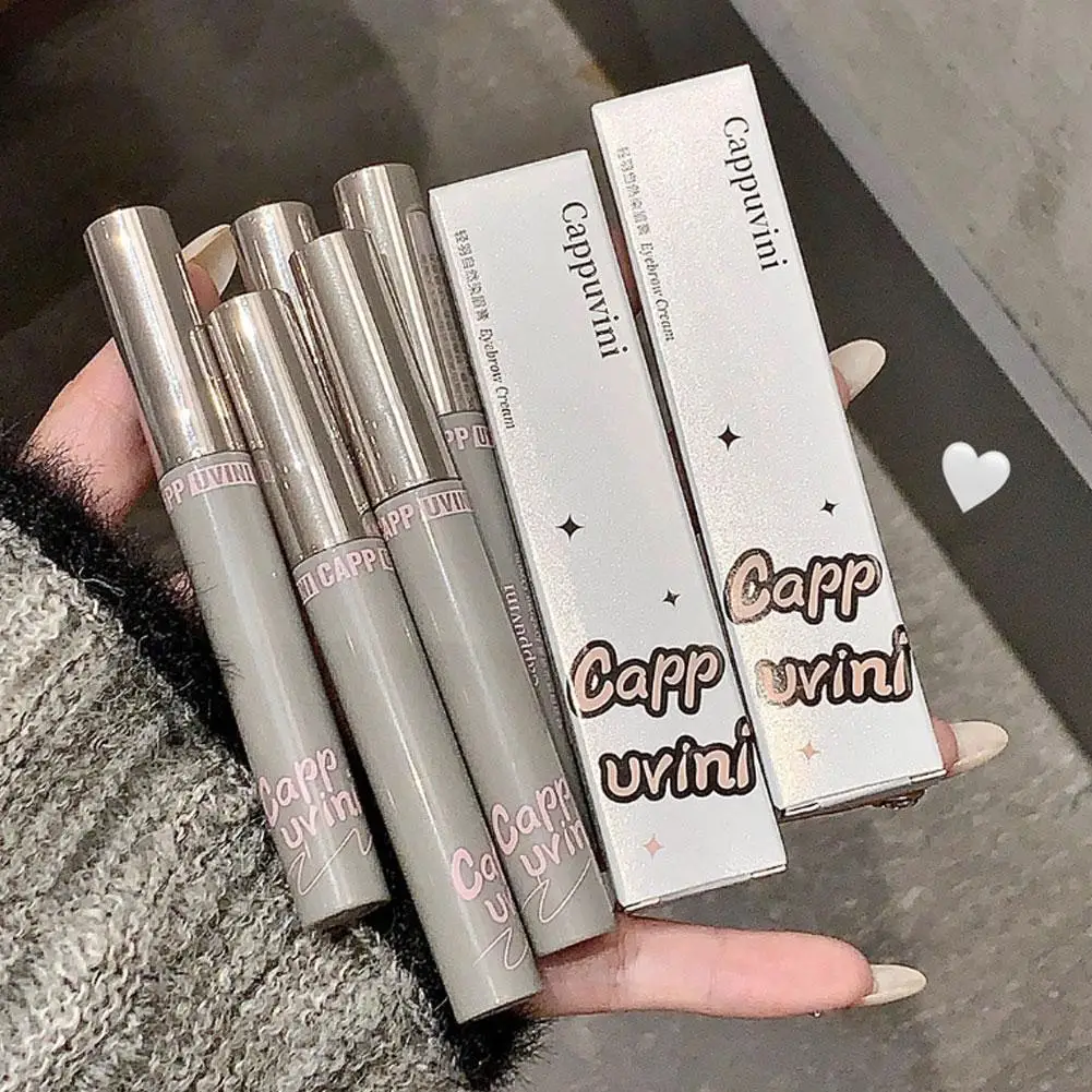 4 colori Tinta per sopracciglia Impermeabile a lunga durata Liquido Enhacer Mascara per sopracciglia Gel Marrone Caffè Tinta Trucco Crema colorante naturale Y5Z7