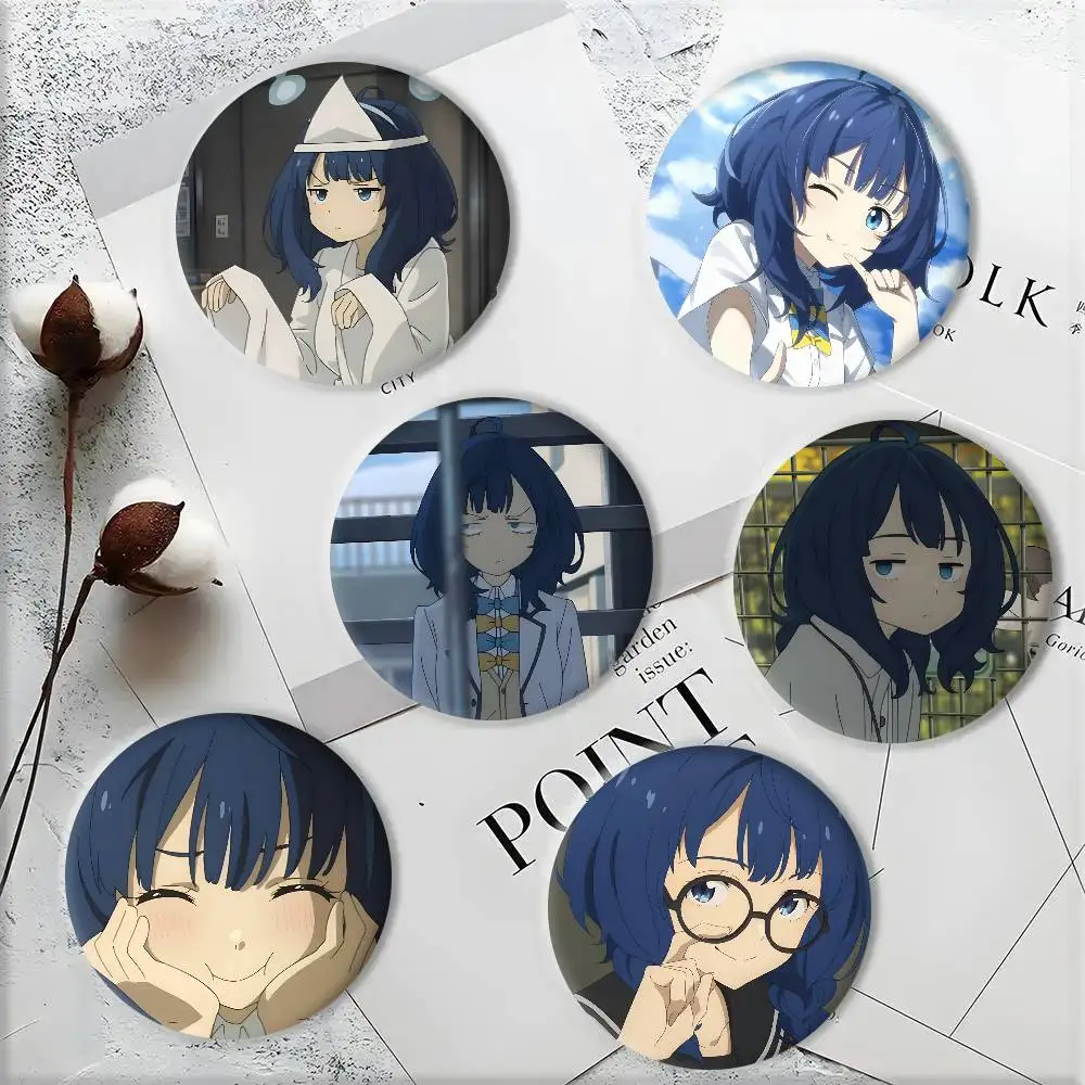 Anime Girl T-Too M-Many Losing Heroines Yanami Anna Badges Round Cosplay Pin Bag Decor Fans Collect Friends Gifts Brooch