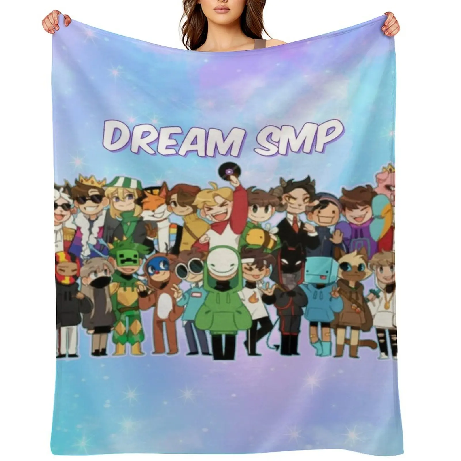 

DREAM SMP Throw Blanket Sleeping Bag Decoratives Weighted for winter Blankets