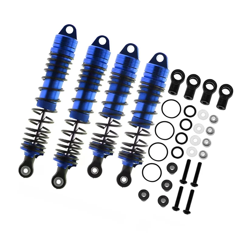 4Pcs Metal Front and Rear Shock Absorber for Traxxas Slash 4X4 VXL 2WD Rustler Hoss Stampede 1/10 RC Car Upgrade Parts,3