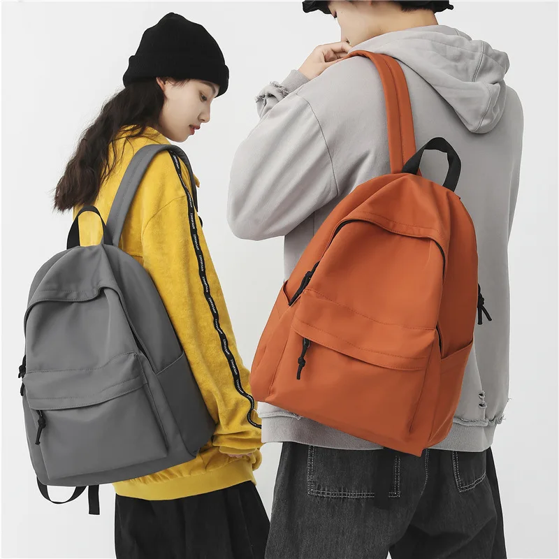 

School Backpack for College Students Korean Campus Fashion Schoolbag Youth Men Women Casual Solid Travel Shoulders Backpacks