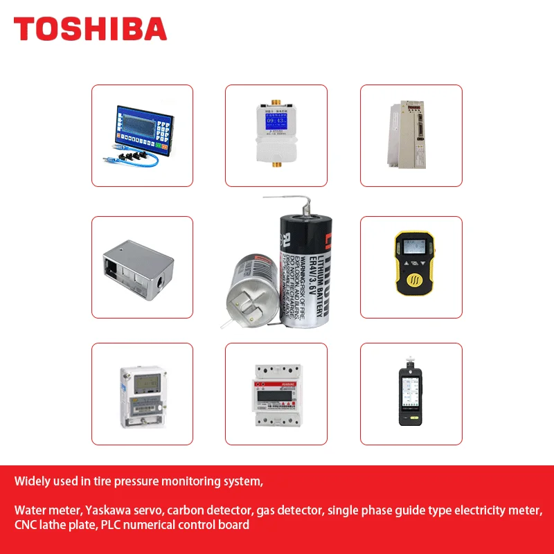 Toshiba ER4V 3.6V Disposable Lithium Battery Omron PLC Equipment Instrument CNC Machine Backup Memory Data Motherboard