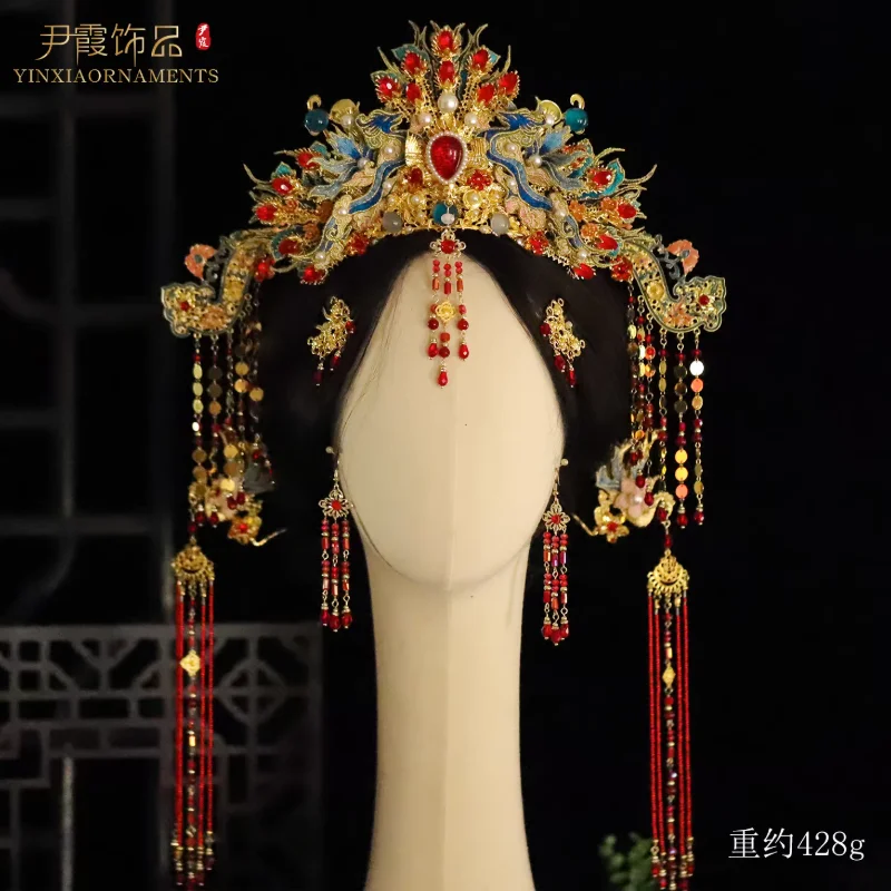 

Chinese Style Ming Style Wedding Phoenix Crown Song Style Tang Style Wedding Decoration Set