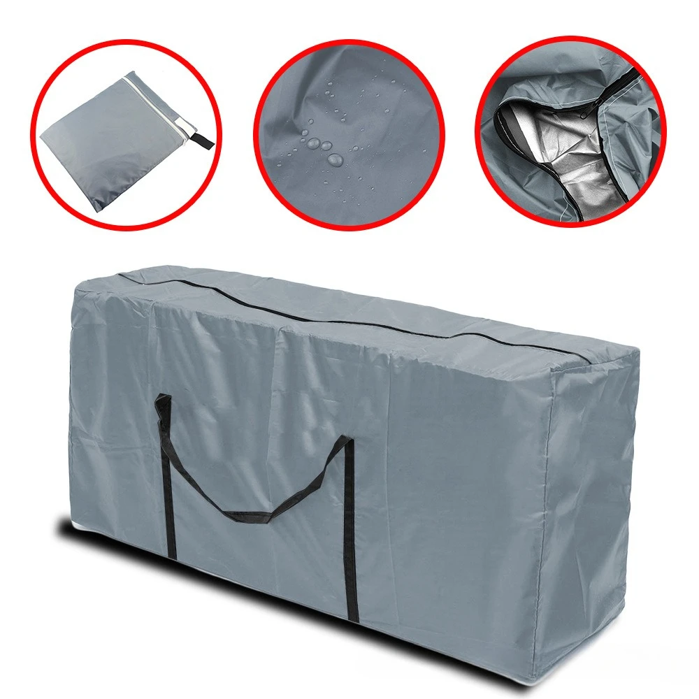 حقيبة التخزين سعة كبيرة الأثاث الغطاء الواقي في الهواء الطلق حديقة مقاوم للماء الغبار شجرة عيد الميلاد المنظم وسادة جديدة