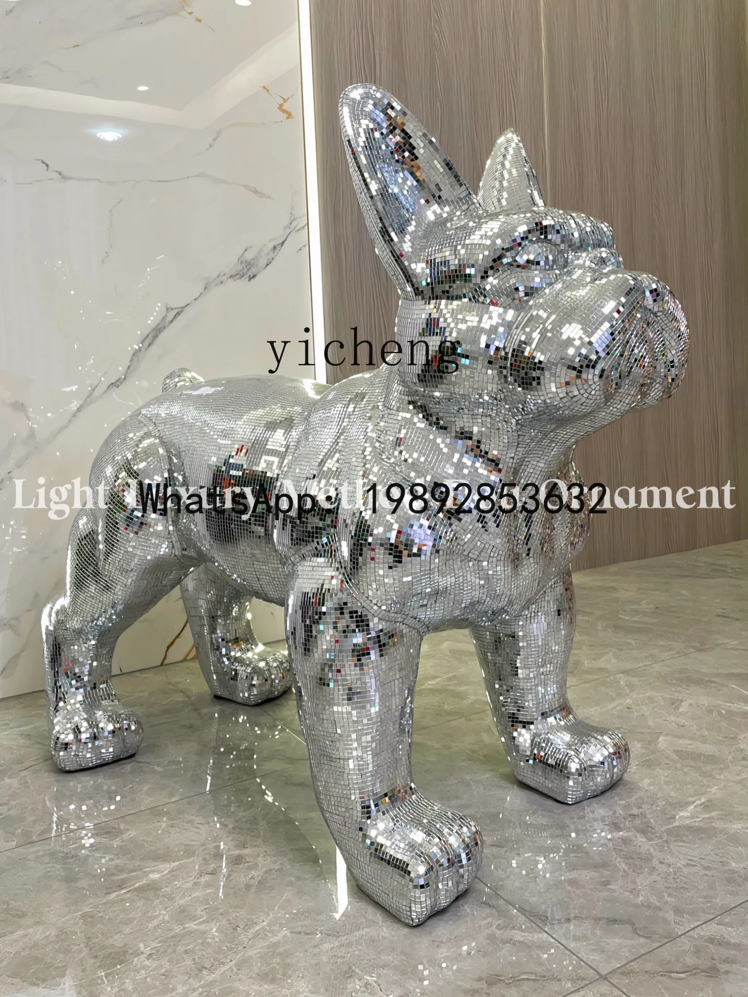 floor French dog light luxury living room decoration super large ornament home accessories