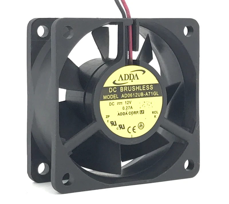 ORIGINAL AD0612UB-A71GL 12V 0,27A 6025 60*60*25mm NOVO RADIADOR DE VENTILADOR DE REFRIGERAÇÃO