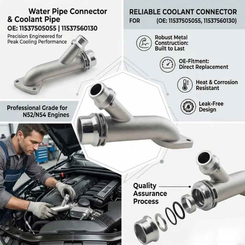 M76E Effizientes Aluminium-Kühlsystemrohr, Kühlerschlauch 11537560130, konzipiert für langanhaltenden Motorschutz, einfache – Detail 10