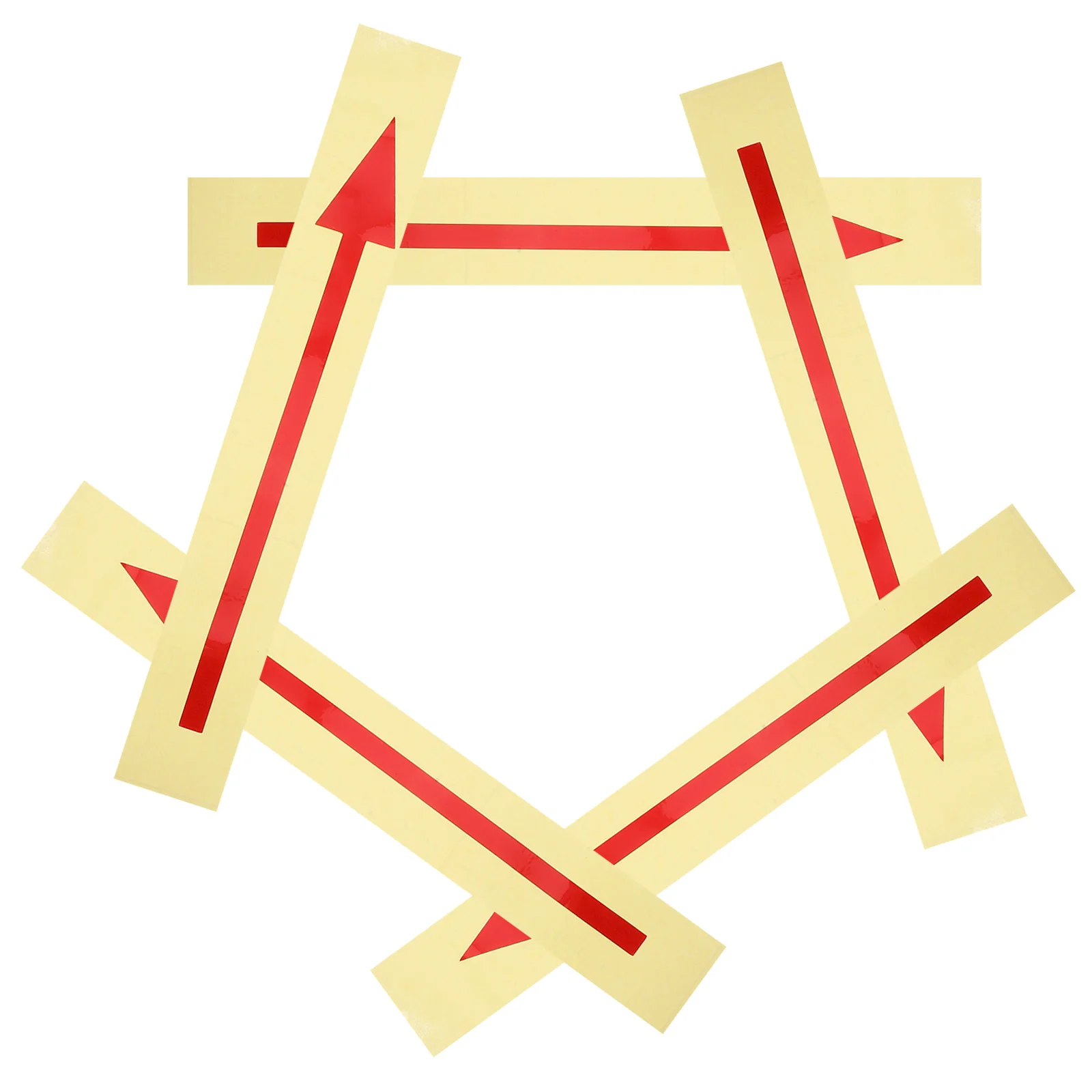 

5Pcs Reflective Mailbox Arrow Decals Self-Adhesive Waterproof Easy Installation Nighttime Clarity Universal Fit