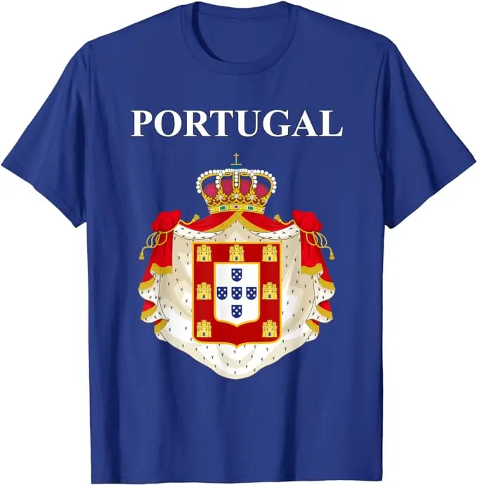 Portugal Flag | Portuguese T-Shirt Coat of Arms Tee Flag Souvenir Gift Lisbon Outfit Portugal Soccer Ball Shirts Futbol Clothes