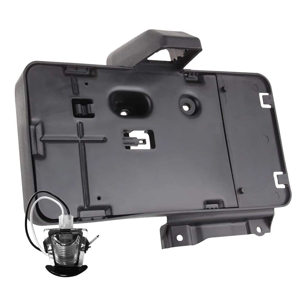 Für Jeep Wrangler JK 2007–2017, hinterer Kennzeichenhalter, Rahmen, Nummernschild, Montagehalterung mit Licht – Detail 1