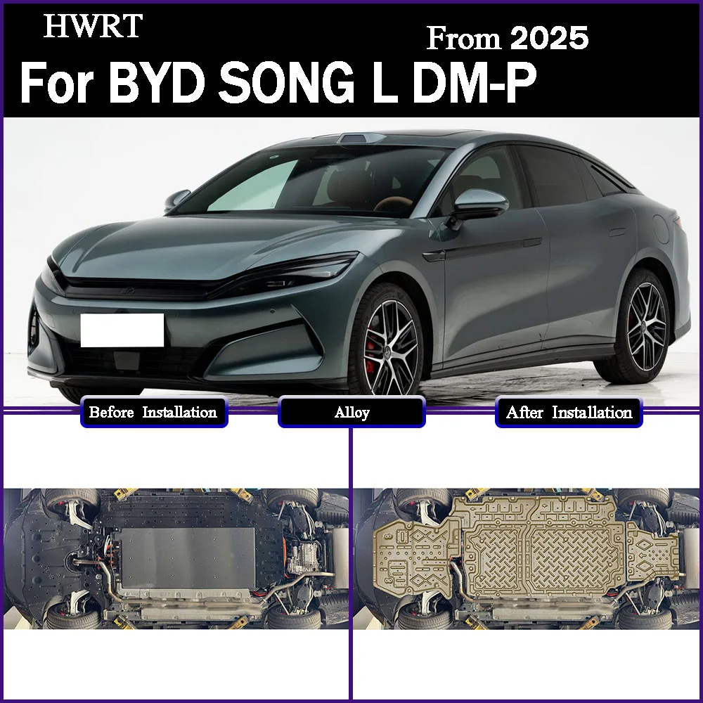 

Aluminum Motor Battery Guard Under Bottom Protection Engine Guard Chassis Skid Plate For BYD Han L DM-p 2025 4WD 145KM 180KM