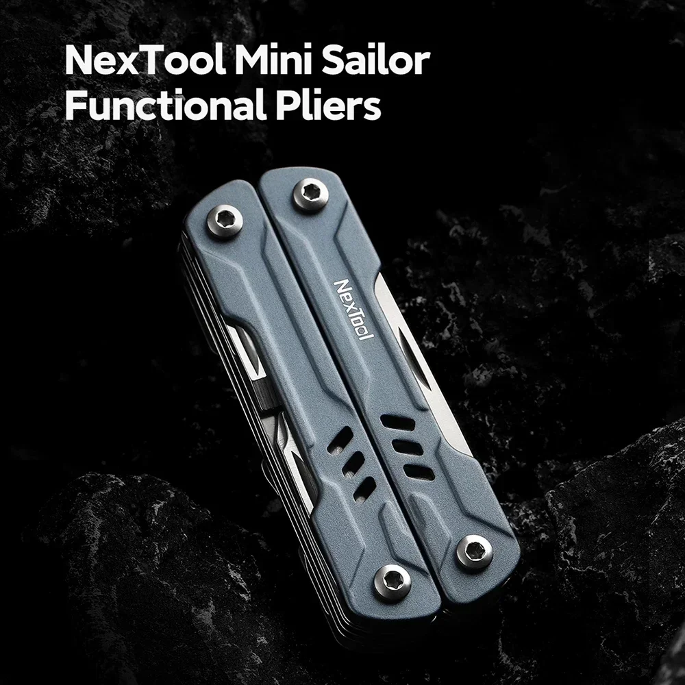 Imagem -04 - Nextool Mini Marinheiro 11 em Multi Ferramenta Alicate Dobrável Chaveiro Multiferramenta Faca de Bolso Chave de Fenda Tesoura Presentes para Homem