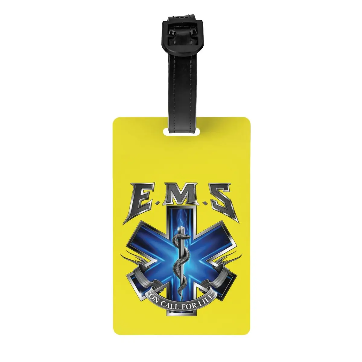 EMS Star of Life ป้ายกระเป๋าสำหรับกระเป๋าเดินทาง EMT ใบปะหน้าของแพทย์เพื่อความเป็นส่วนตัว