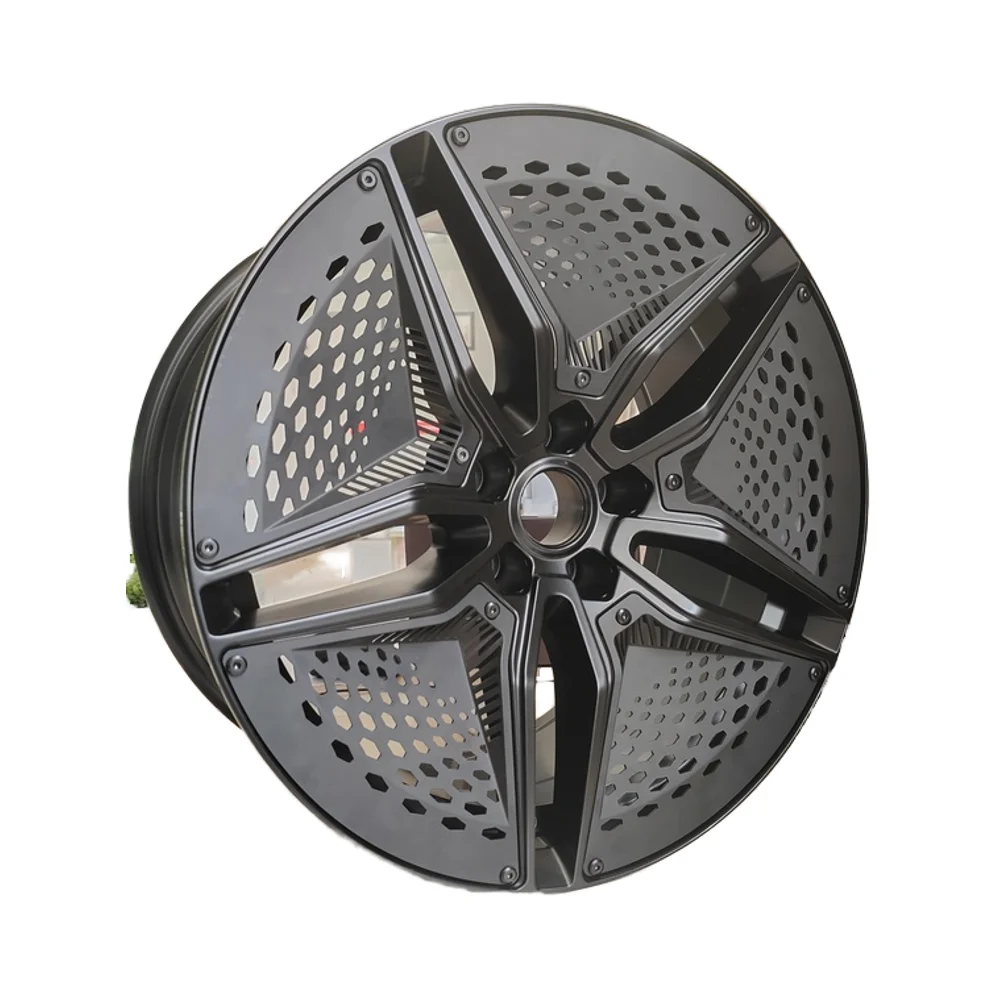SYAC Customized OFF-ROAD Forged Wheels 18/19/20/21 Inch 6061-T6 Aluminum Alloy Wheel Rims Matte Black Removable Mesh Decoration