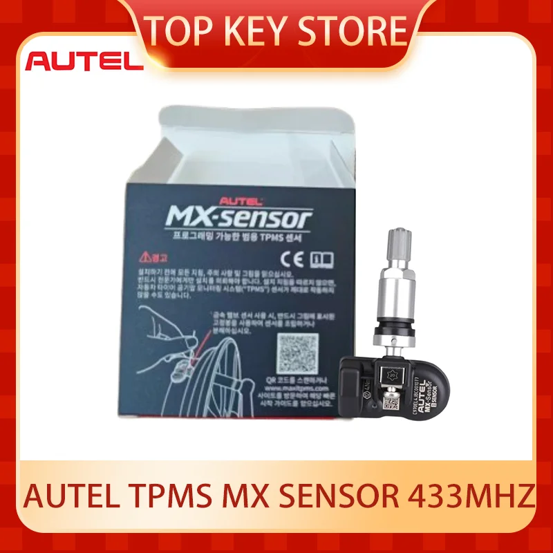 4PCS Autel Programmable TPMS MX Sensor Metal Valve Screw-in 433MHz Tire Pressure Monitor TS508 TS608 ITS600 MK808TS MP808TS