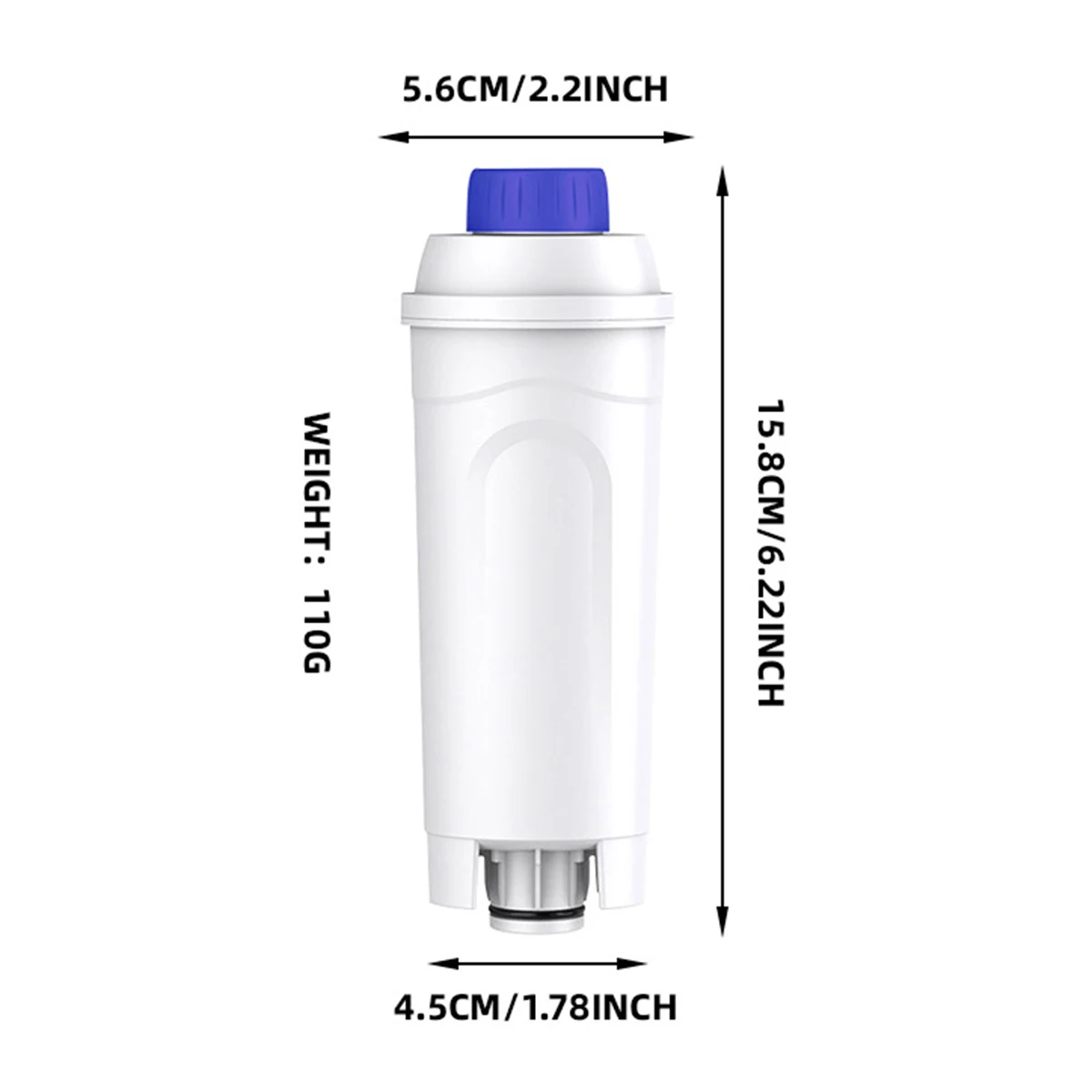 Replacement Water Filter for DeLonghi Coffee Machine DLSC002 Water Softener Cartridge for ECAM ETAM Serie Coffee Maker Accessory