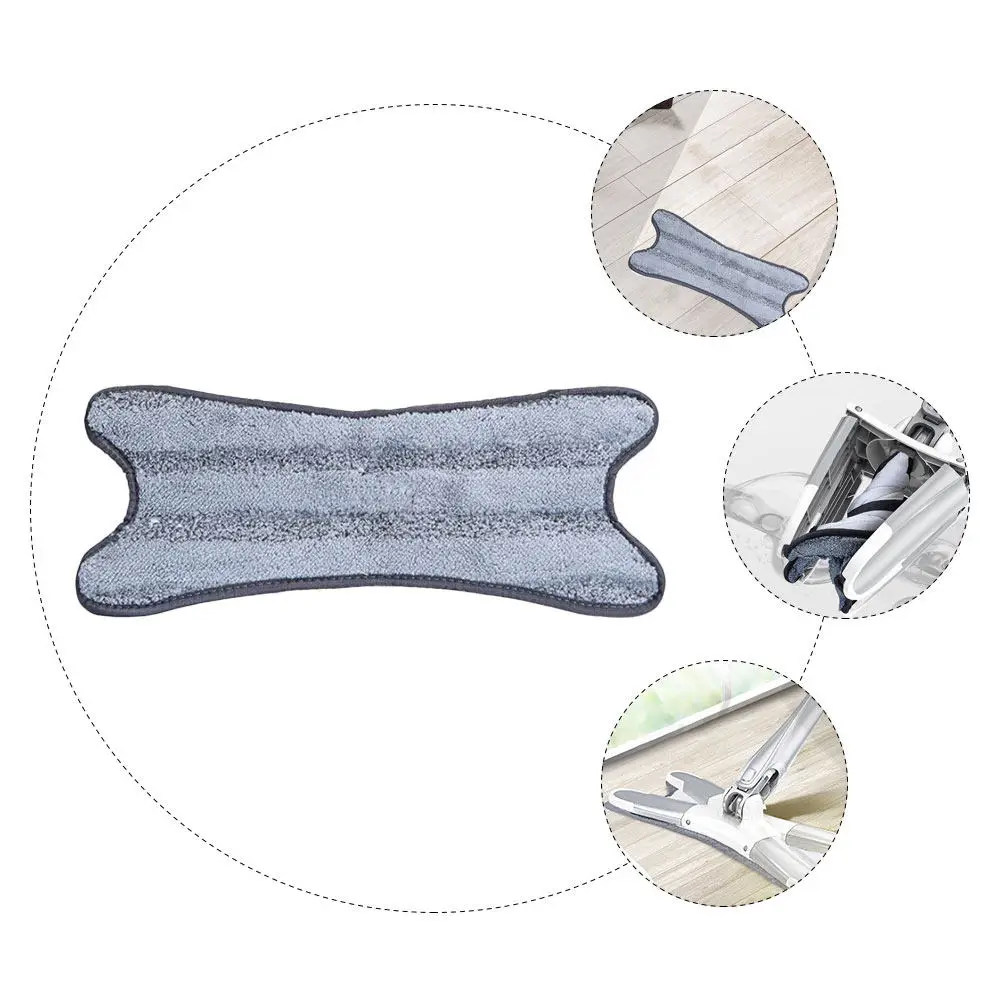 1Pcs Butterfly Shape Mop Replacement Cloth Washable Reusable Strong Water Absorption Flat Mop Cleaning Cloth for Tile Wood