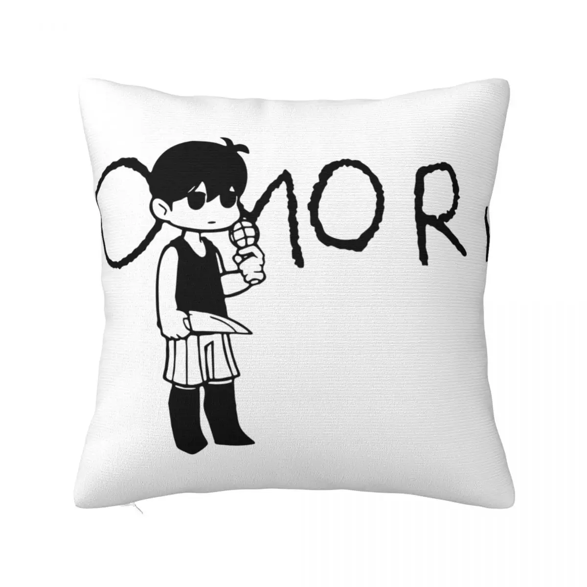 Omori Merch Omocat Pillowcase Printed Polyester Cushion Cover Gift Video Game Pillow Case Cover Living Room 45*45cm