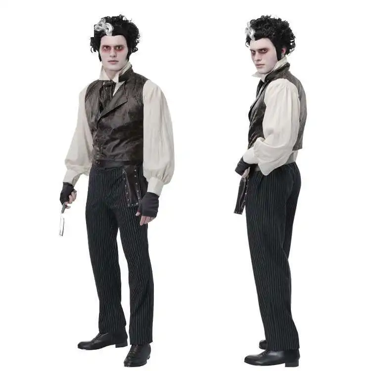 

Halloween Cos Cosplay Children's Day Adult Men Stage Performance Perform Film Character Barber Tao Deben Fiesta Carnival Costume