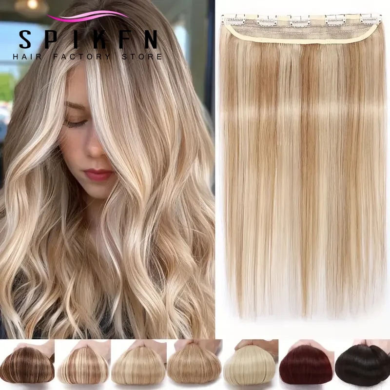 

Invisible Clip In Human Hair Extensions 14" 18" 22" Brazilian Machine Remy Clip Hair 5 Clips On Weft Natural Color Lace Clip Ins