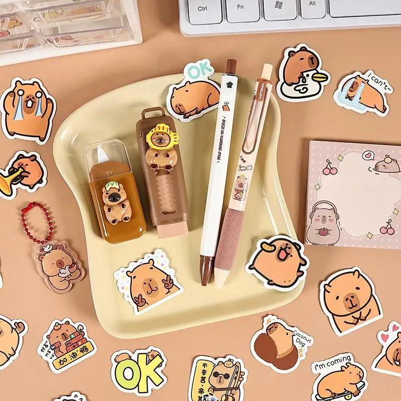 

Cute Cartoon Capybara-Themed Stationery Set For Students – Creative And Practical School Supplies For Learning And Gifting