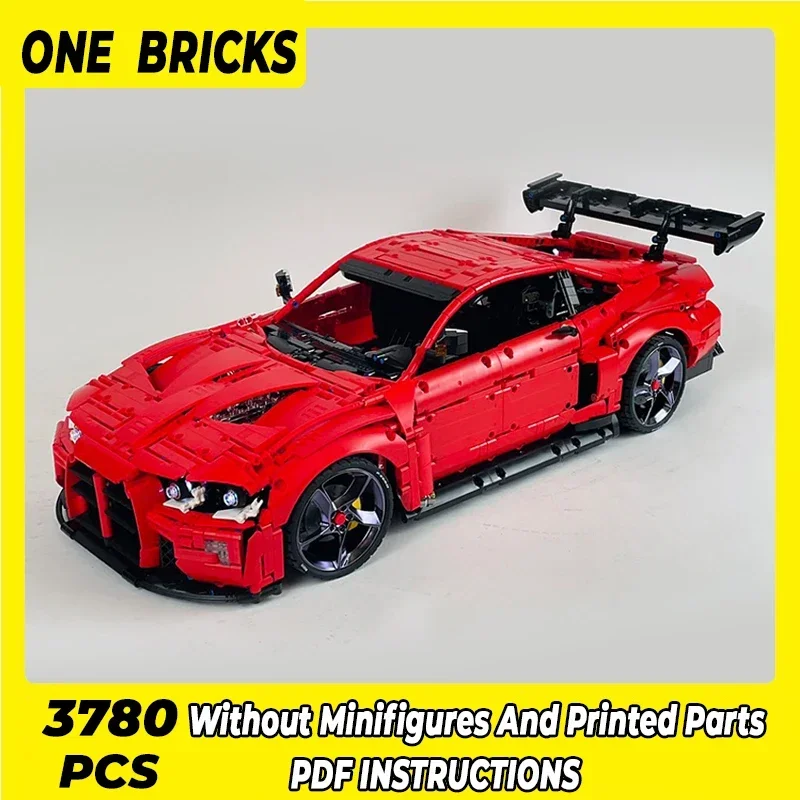 

Конструктор Moc, модель автомобиля, суперкар, скоростной чемпион, M4 GT3, модульные блоки, подарок, Рождественская игрушка, наборы «сделай сам» в сборе