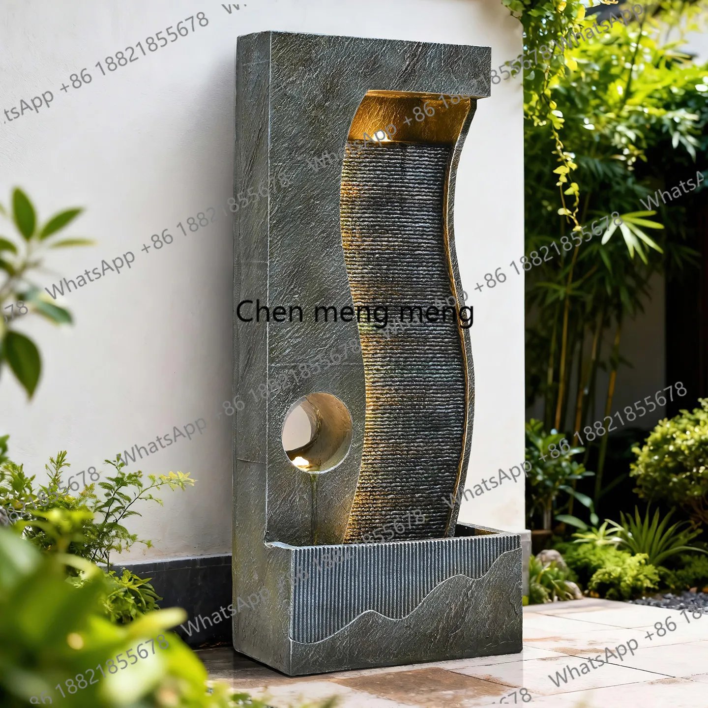 Modern and simple, decorative ornaments are floor-to-ceiling, landscape fountains, balconies, and courtyards attract wealth.
