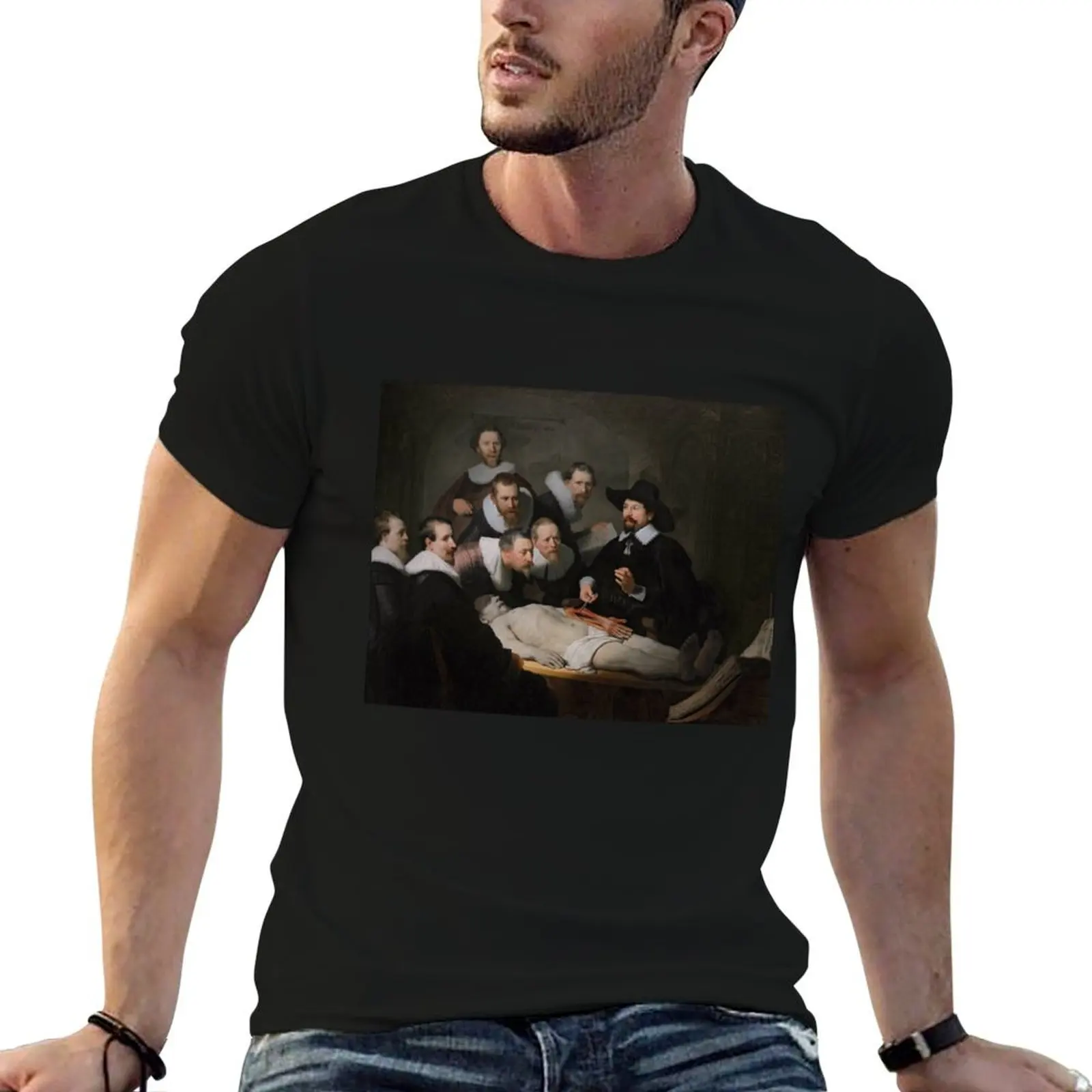 

Anatomy t Rembrandt t shirt Tulp men 100% man by Dr. shirt The T-Shirt Lesson Nicolaes of designer cotton