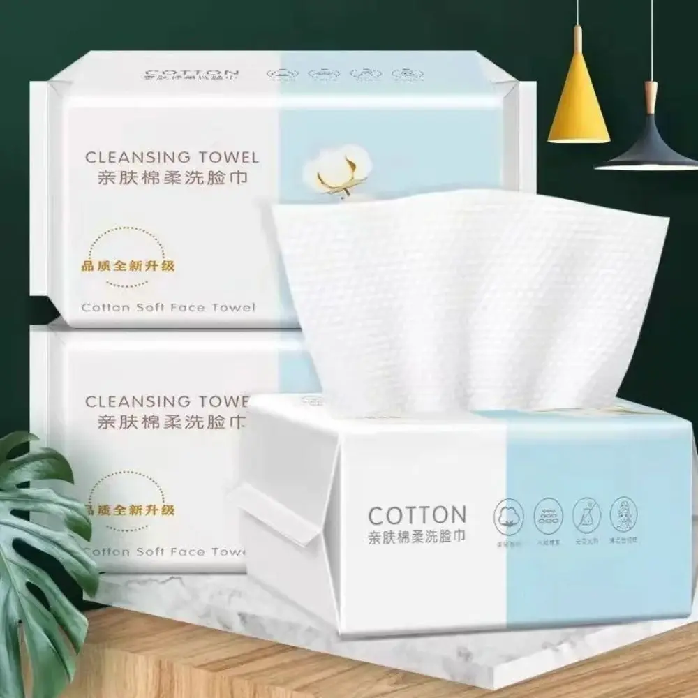 Portable Thick Disposable Face Towel Skin Care Non-woven Fabrics Facial Cleansing Towels Skin-friendly Dry Cleanser Towelettes