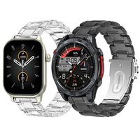 Clear Resin Strap For Zeblaze Stratos 4 Watchband For ZEBLAZE Vibe 8 7 Bracelets Correas reloj For Zeblaze GTS 3 GPS Wristband