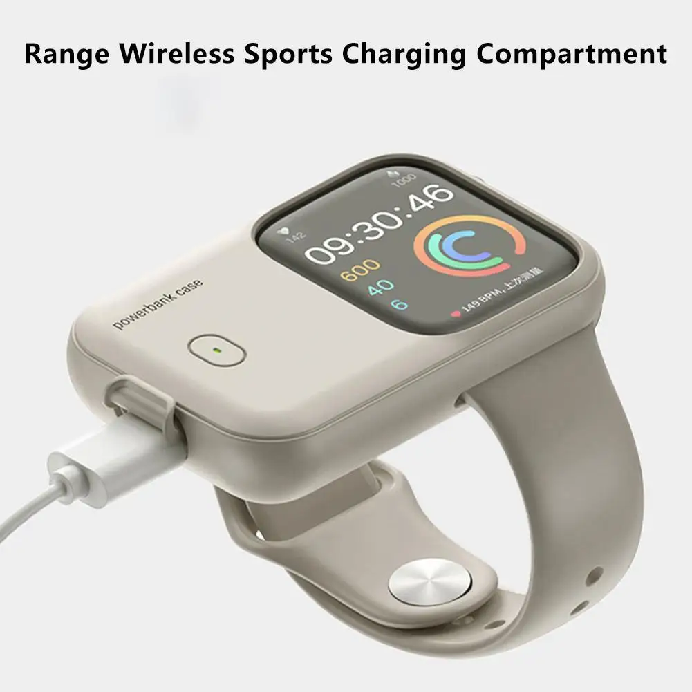 Portable Watch Wireless Charger Power Bank Case For Apple Watch 45mm 44mm 49mm Battery Charging Powerbank For iWatch