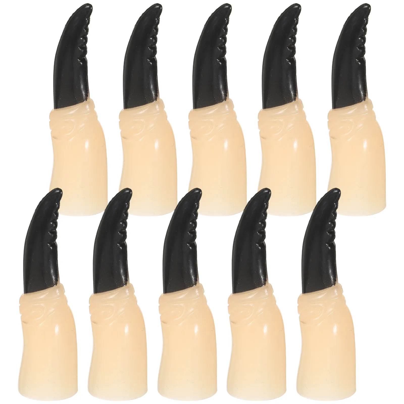 

Fake Witch Nails Creepy Design Comfortable Fit for Wizard Zombie Ghoul Goblin Role Play Haunted House Decoration Props