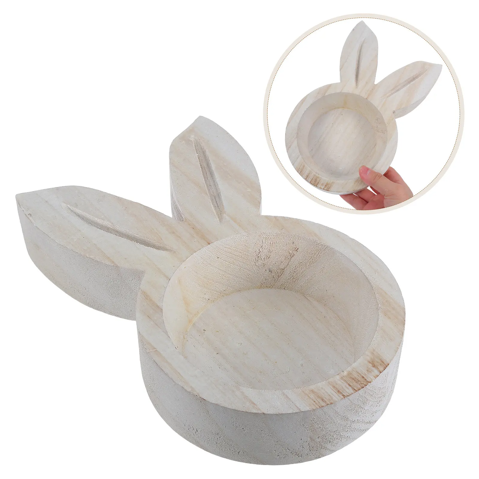 

Rabbit Shape Wooden Serving Tray Easter Bunny Plate Farmhouse Decor Rustic Spring Food Tray Fruit Snacking Display