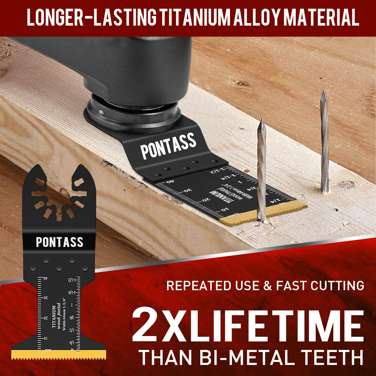 Cutting Metal,Steel Nails,Screws,Carbide Tooth Blade Oscillating Saw Blades 27pcs,Multitool Oscillating Tool Accessories