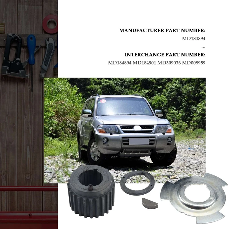 MD184894,MD184901,MD309036,MD008959 Crankshaft Gear Sprocket & Sensor Blade &Spacer For Montero Pajero/Sport