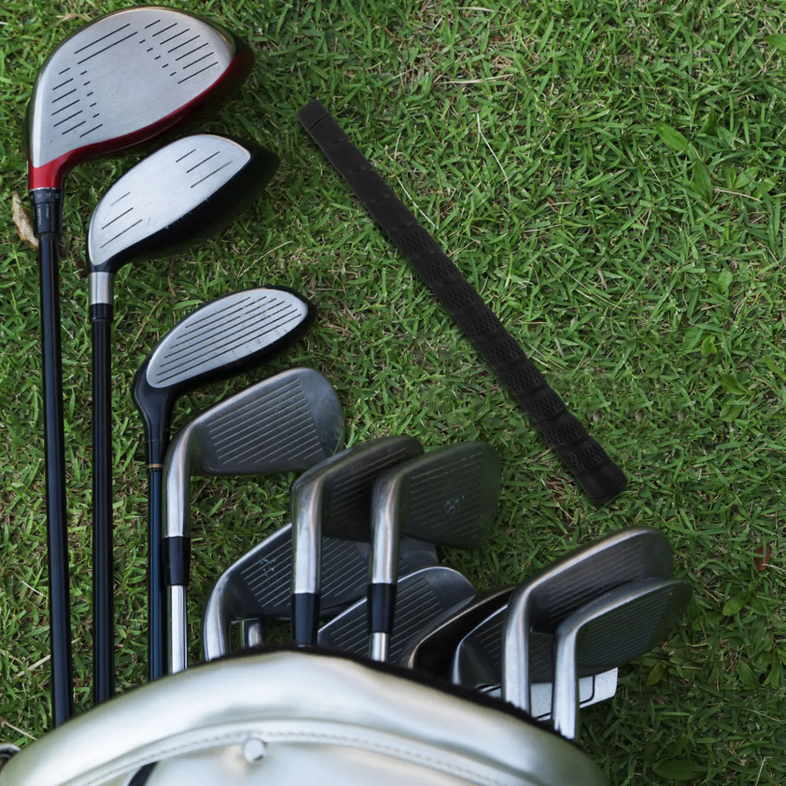 Golf Grip Soft Rubber Anti-Slip Junior Youth Golf Club Handle Training Tool for Practice Improved Control and Comfort