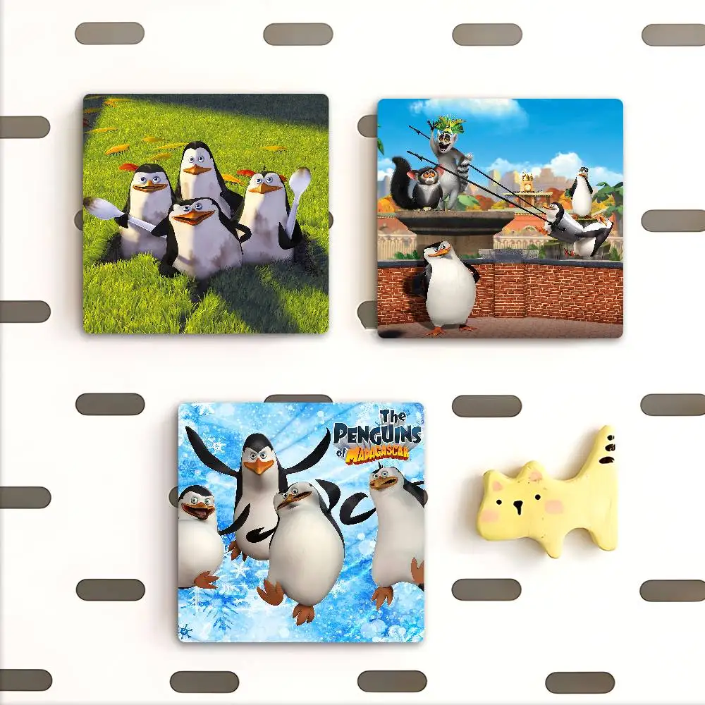 لطيف P-البطريق من M-Madagascar شخصية المغناطيس شخصية كرتونية المغناطيس الإبداعية الثلاجة الديكور جمع الهدايا #3