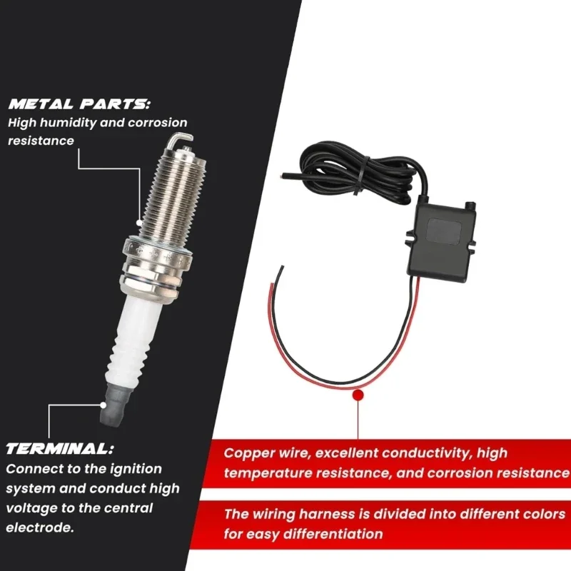 -Einzelner Flammenwerfer für Motorräder, Flammenwerfer, Motorrad-Modifikationsteil, Zubehör, einfache Installation