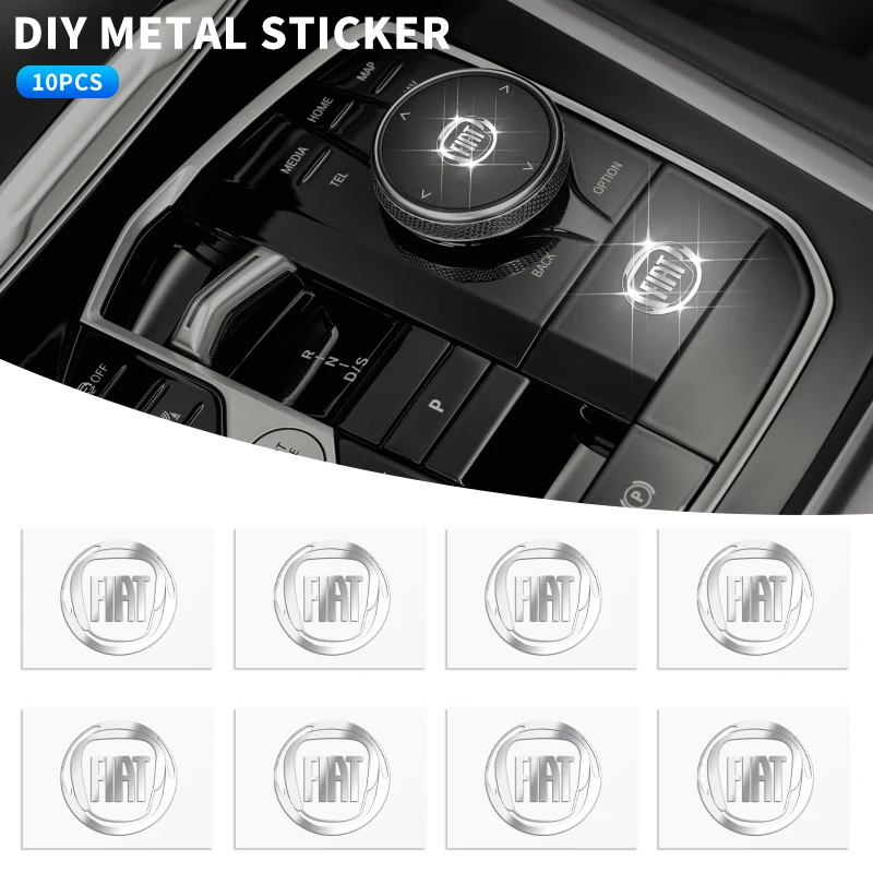 3D Metal Car Emblem Logo Decorative Stickers Badge Decal Interior Styling for Fiat BMW M Mercedes Benz AMG Audi Sline Mazda Opel