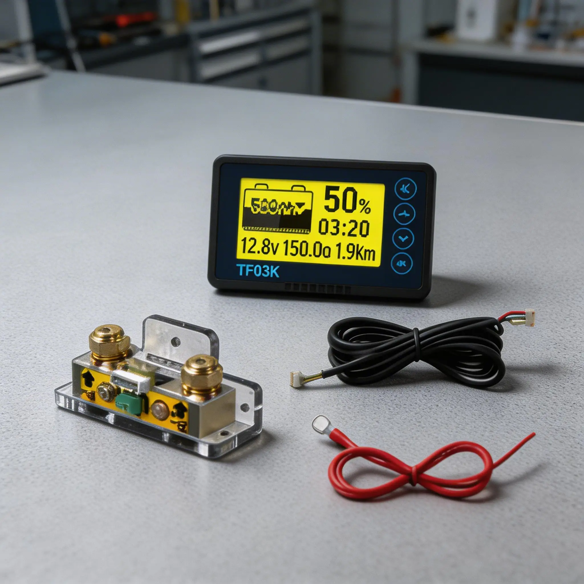 

Измеритель емкости аккумуляторов Coulomb Counter TF03KH с аксессуарами, монитор для RV-аккумуляторов 8-120В, для литий-железо-фосфатных батарей, измеритель мощности для электроинструментов