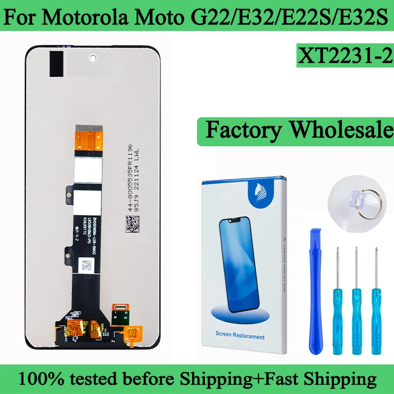 XT2231-2 100% Tested Premium Lcd For Motorola Moto G22 Display Moto E32 Touch Screen E22S Digitizer Panel Assembly for Moto E32S