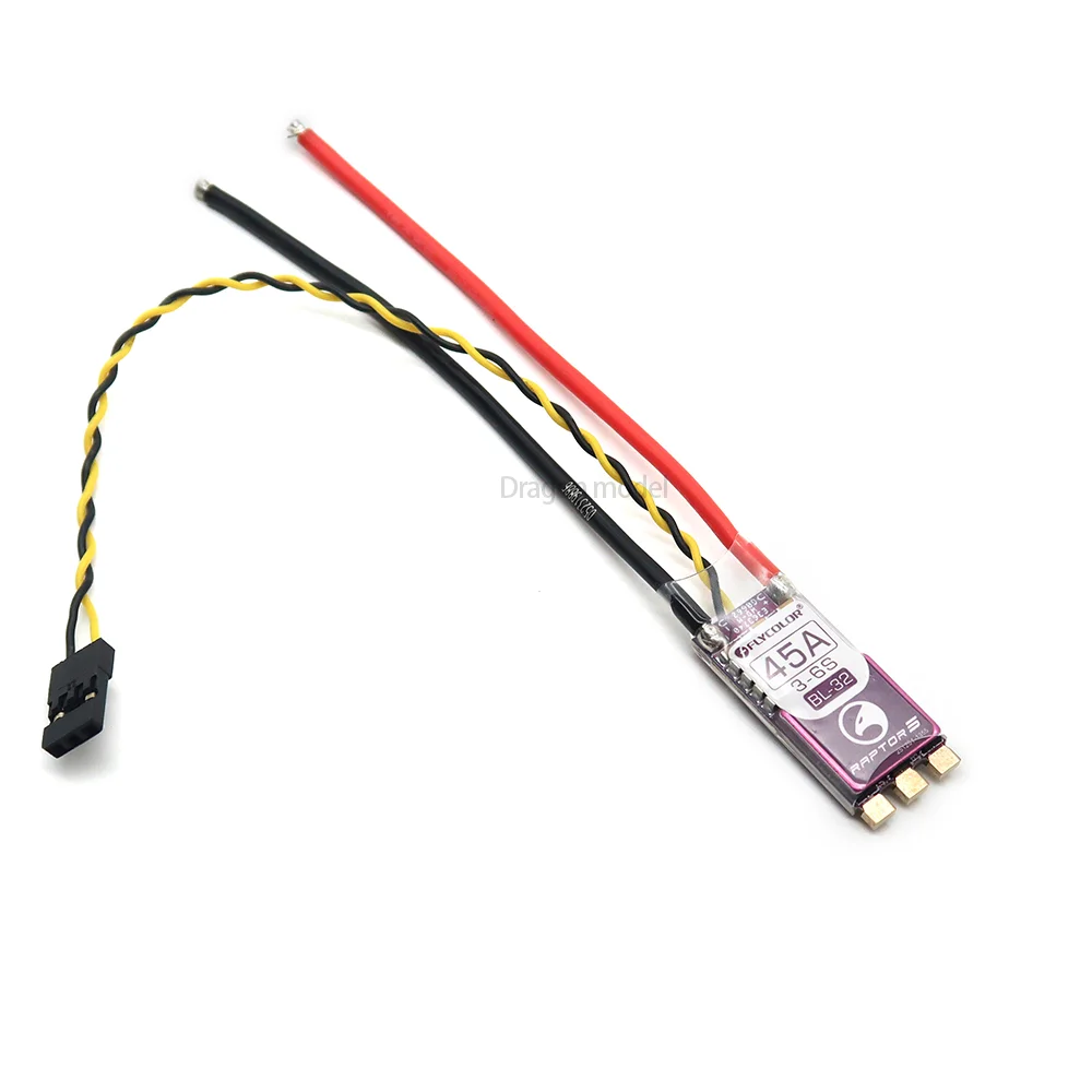 FLYCOLOR RAPTOR5 20A 35A 45A 50A BLHeli-32 ESC 3-6S Brushless Speed Controller Dshot Proshot for RC FPV Racing Drone Multi-Rotor