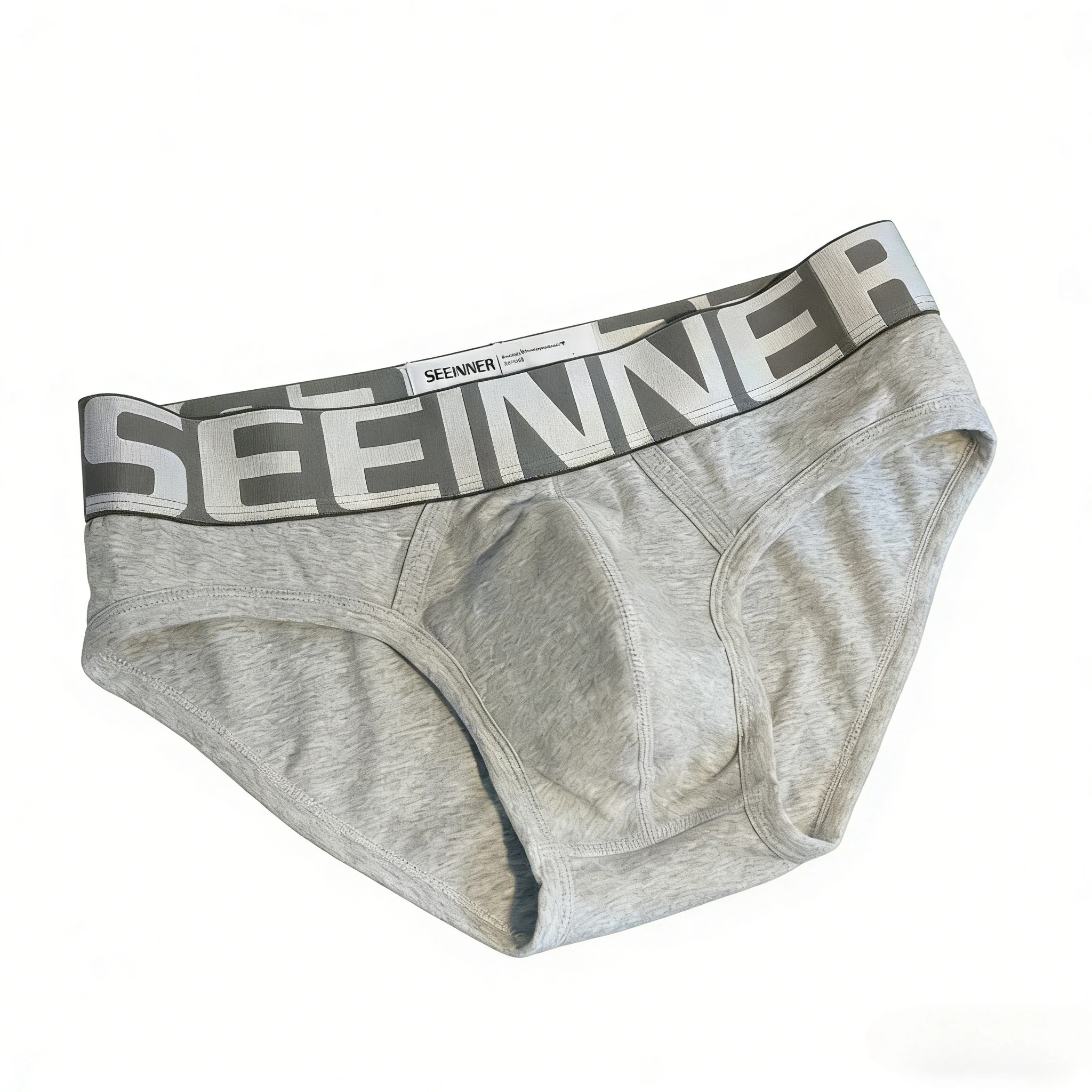 

Cotton Letter Waistband Bulge Briefs for Men Fashion Low Waist U Convex Pouch Comfortable Underwear Breathable Sports Daily Wear