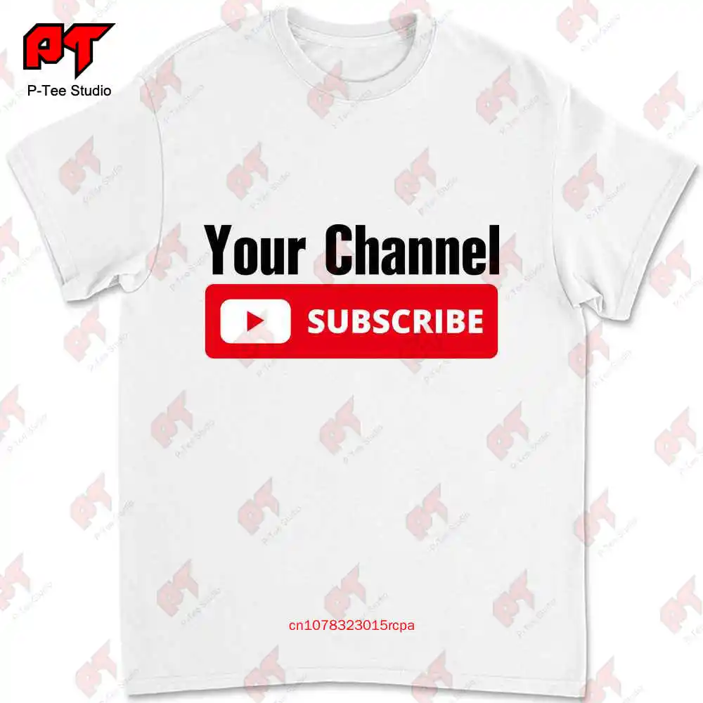 Subscribe Youtube T Shirt Video Channel Personalized Name LZX8