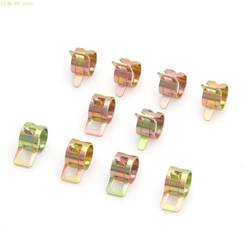 W3JE 10x 10mm 0.39プーセンアタッチェアレソートオードアウアウアウアロサージチューブクランプ留め具