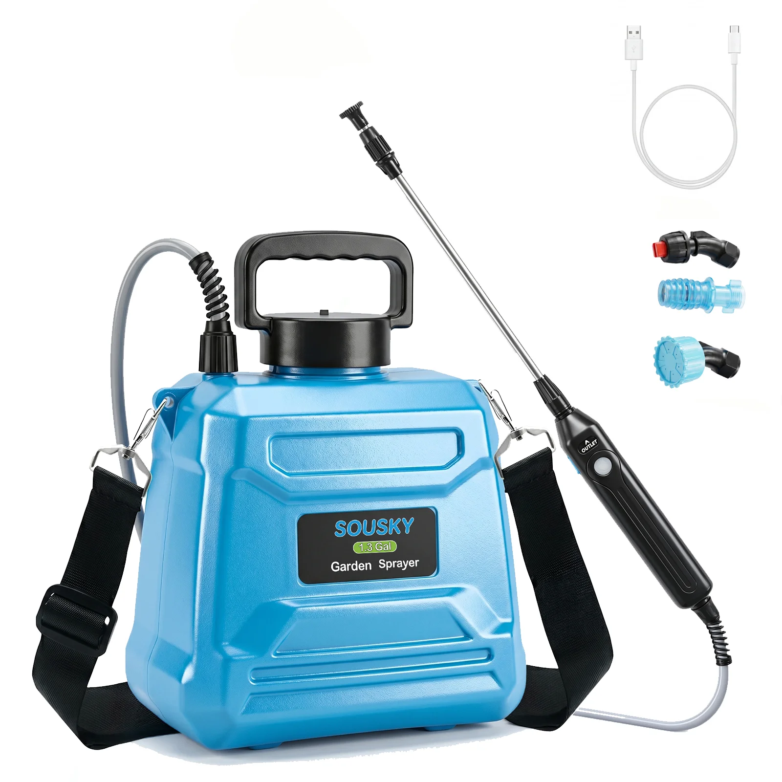 Cordless Battery Powered Sprayer 5L Garden Pump Up Sprayer Advance Electric Sprayer with Adjustable Speed