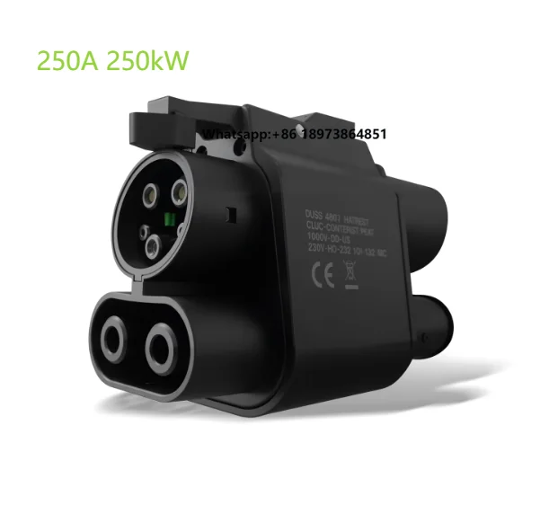 

250A DC CCS2 to CCS1 Adapter Combo CCS2 to CCS1 DC EV Charger Adapter EV Connector for Electric Vehicle Fast Charging