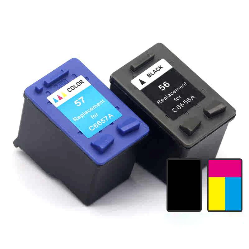 56XL 57XL 56 57 Ink Cartridge for HP56 HP57 for HP Deskjet 5150 5550 5650 7760 9650 1315 1350 2110 2210 4200 1110 1205 1210 1215