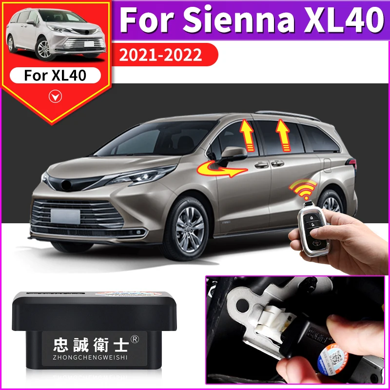 

For 2022 Toyota Sienna XL40 Automatic Window Close Rearview Mirror Folding Locking Door OBD Data Module Modification Accessories